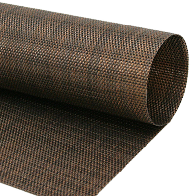 FOH XPM086COV83 16" W Copper Vinyl Rectangle Metroweave Placemat