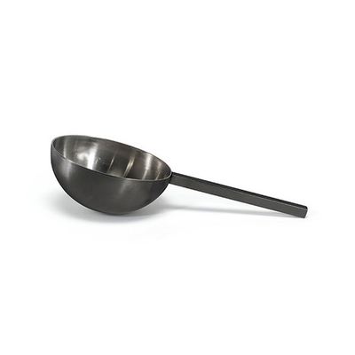 FOH BUT032BKS23 6" W Black Stainless Steel Tokyo Ice Scoop