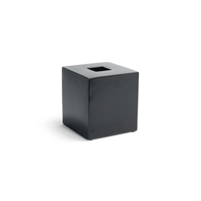 FOH RTB006BKR11 5" W Black Resin Square Tissue Cover