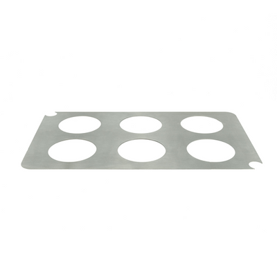 FOH BCV003BSS20 19.5" W x 11.5" D Silver Brushed Stainless Steel Cooling Cover