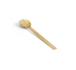 FOH FSS014GOS23 6.5" Brushed Matte Brass Stainless Steel Harmony Spoon