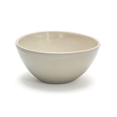 FOH DBO154MUP21 42 Oz. Mushroom Round Porcelain Kiln Bowl