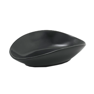 FOH DSD061BKP23 3 Oz. Oval Porcelain Tides Ramekin