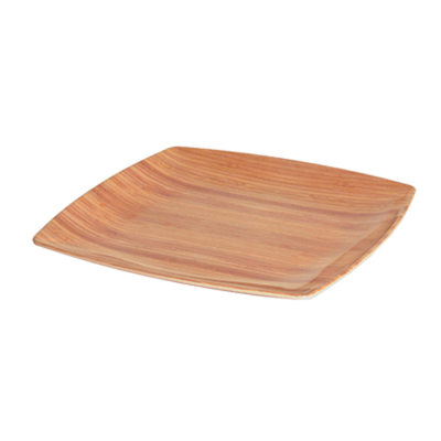 FOH DSP019BBB22 8" W Square Bamboo Platewise Plate