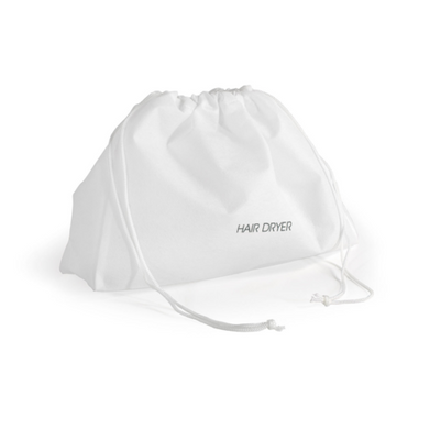 FOH RGB003WHT86 9.5" W x 12.5" D x 3.5" H White Plastic Hair Dryer Bag