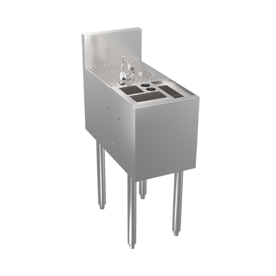 Krowne KR24-TC12 12” W x 24” D Stainless Steel Royal Series Underbar Tool Caddy