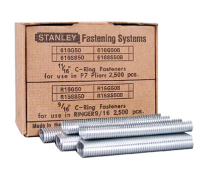 Follett LLC 00137729 Aluminum Blunt End C-Ring Staples - Box of 2500
