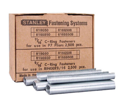 Follett LLC 00137729 Aluminum Blunt End C-Ring Staples - Box of 2500