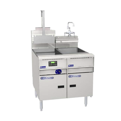 Pitco SSRS14 10 Gal. Stainless Steel Solstice Supreme Rinse Station for Gas and Electric Units