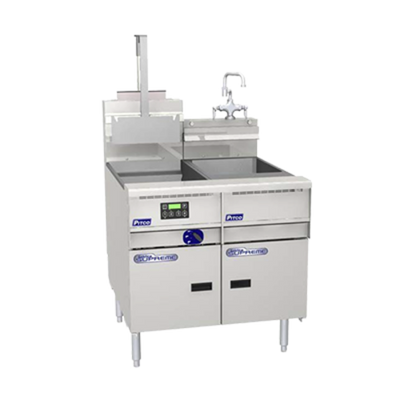 Pitco SSRS14 10 Gal. Stainless Steel Solstice Supreme Rinse Station for Gas and Electric Units