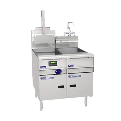 Pitco SSRS14 10 Gal. Stainless Steel Solstice Supreme Rinse Station for Gas and Electric Units