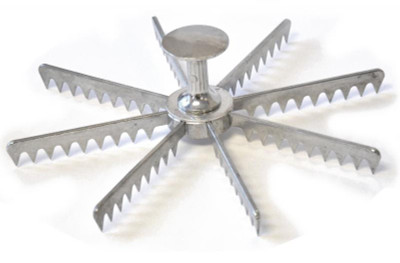 Omcan USA 34863 9" Diameter Metal 8 Slice Pie Marker (Minimum 12 per Order)