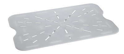 Omcan USA 85136 Clear Polycarbonate Drain Shelf for 18" x 26" Food Storage Container