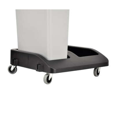 Omcan USA 43304 Polypropylene Double Dolly for Rectangular 20 Gallon Recycling Trash Container