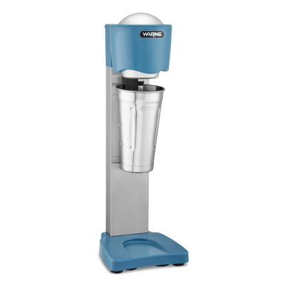 Waring WDM20 9" W x 10.38" D x 22" H Stainless Steel Manual Light-Duty Single-Spindle Drink Mixer - 120 Volts