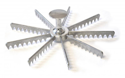 Omcan USA 34864 9" Diameter Metal 9 Slice Pie Marker (Minimum 12 per Order)
