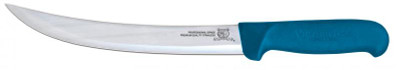 Omcan USA 23890 8" Blue Handle Curved Blade Breaking Knife
