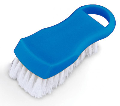 Omcan USA 80502 6" L Blue Plastic Utility Cutting Board Brush