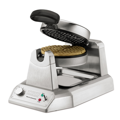 Waring WWD180X 10.5" x 17" D Single Heavy Duty Die Cast Housing Classic Waffle Maker - 120 Volts