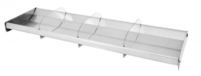 Omcan USA 44113 28.5" W x 10.75" D Stainless Steel 18 Gauge Rectangular Display tray