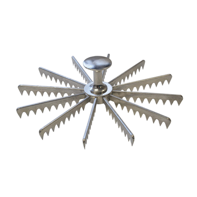 Omcan USA 34866 9" Diameter Metal 12 Slice Pie Marker (Minimum 12 per Order)