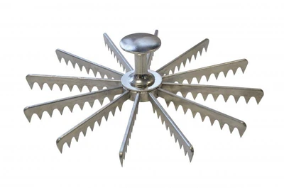 Omcan USA 34866 9" Diameter Metal 12 Slice Pie Marker (Minimum 12 per Order)