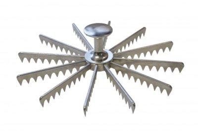 Omcan USA 34866 9" Diameter Metal 12 Slice Pie Marker (Minimum 12 per Order)