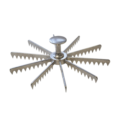 Omcan USA 34865 9" Diameter Metal 10 Slice Pie Marker (Minimum 12 per Order)