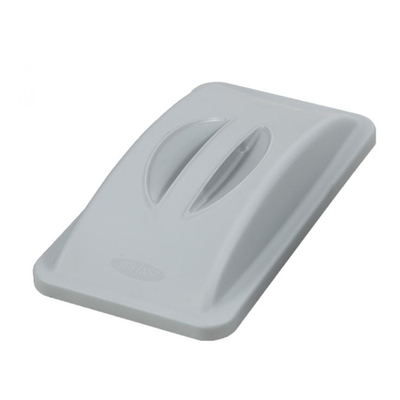 Omcan USA 43301 Gray Polypropylene Recycling Container Lid with Handle