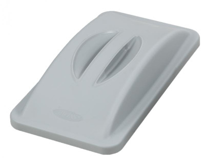 Omcan USA 43301 Gray Polypropylene Recycling Container Lid with Handle