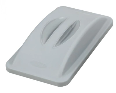 Omcan USA 43301 Gray Polypropylene Recycling Container Lid with Handle