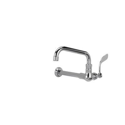 Component Hardware KL76-9008-SE4 8" L Stainless Steel Wall Mount Encore Wok Range Faucet