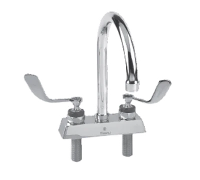 Component Hardware KL41-4002-RE4 4" Centers Stainless Steel Deck Mount Encore Workboard Faucet