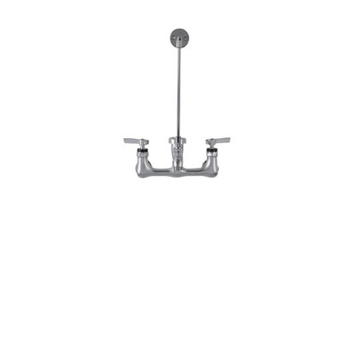 Component Hardware K77-8106-BR-Z 6" L Chrome Plated Brass Wall Mount Encore Service Sink Faucet