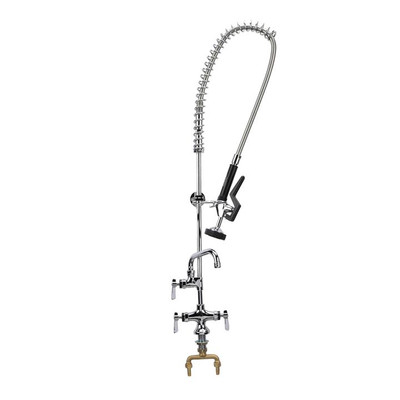 Component Hardware KL50-1000-AF4 Single Hole Deck Mount Encore Pre-Rinse Assembly with 12" Add-On Faucet