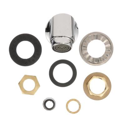 Component Hardware K36-5000 0.5" NPT Polished Chrome Plated Brass Trough Inlet Fitting