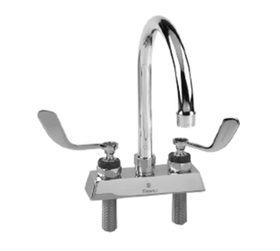 Component Hardware KL41-4100-SE4 4" Gooseneck Ceramic Valves Encore Workboard Faucet
