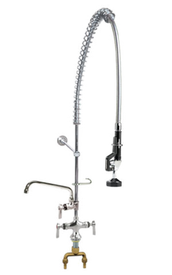 Component Hardware KC50-1000-AF4 12" Add-On Swing Spout Single Hole Deck Mount Encore Commercial Pre-Rinse Assembly