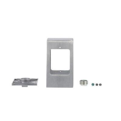 Component Hardware R58-1020 Cast Aluminum with Brushed Satin Finish Double Face Electric Outlet Box