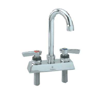 Component Hardware KL41-4100-SE1 4" Centers Stainless Steel Deck Mount Gooseneck Spout Encore Workboard Faucet