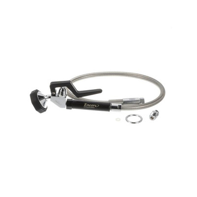 Component Hardware KL50-Y000 44" Long Stainless Steel Outer Casing Encore Premium Pre-Rinse Hose with Grip and Angled Spray Valve