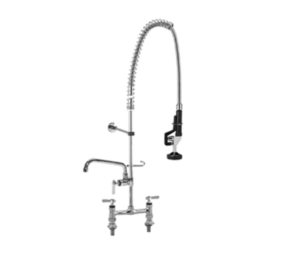 Component Hardware KL60-1000-AF4 8" Center Centers Deck Mount Compression Valves Encore Pre-Rinse Assembly with 12" Add-On Faucet