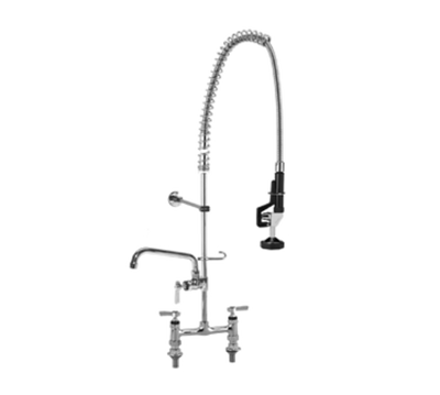 Component Hardware KL60-1000-AF4 8" Center Centers Deck Mount Compression Valves Encore Pre-Rinse Assembly with 12" Add-On Faucet