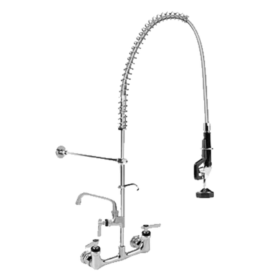 Component Hardware KLP53-11L4-AF2 8" Center Spout Add-On Faucet Wall Mount 1.05 GPM Flow Rate Encore Pre-Rinse Assembly with PowerPulse