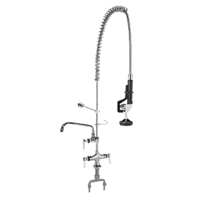 Component Hardware KLP50-11L4-AF3 8" Spout Add-On Faucet Single Hole Double Pantry 1.05 GPM Flow Rate Encore Pre-Rinse Assembly with PowerPulse Deck Mount
