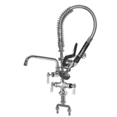 Component Hardware KLP50-MINIL3-AF6 16" Standard Add-On Faucet Single Hole Double Pantry Deck Mount Encore Mini Pre-Rinse Assembly