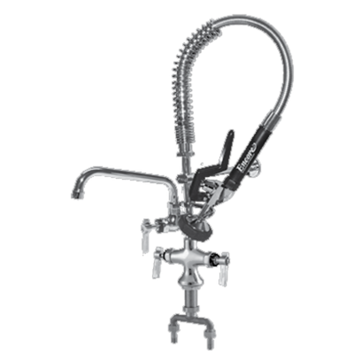 Component Hardware KLP50-MINIL3-AF6 16" Standard Add-On Faucet Single Hole Double Pantry Deck Mount Encore Mini Pre-Rinse Assembly