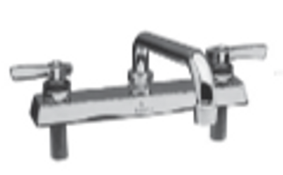 Component Hardware KL41-8118-SE1 8" Double Joint Ceramic Valves Encore Workboard Faucet