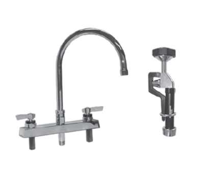 Component Hardware KL41-8301-96 8" Gooseneck Compression Valves Deck Mount Encore Faucet
