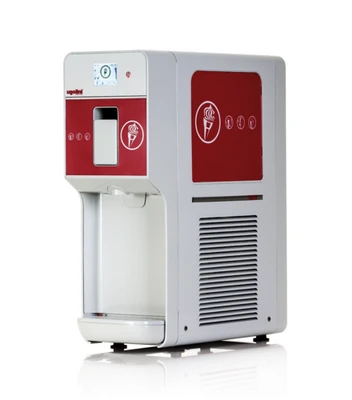  Ugolini QuickGel - 6 Liters, 1 Bowl, Variable Speed One-Piece Mixer, Italian Gelato &amp; Ice Cream Dispenser - Made in Italy